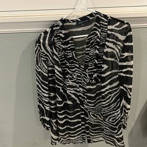 Jones New York XL sheer blouse